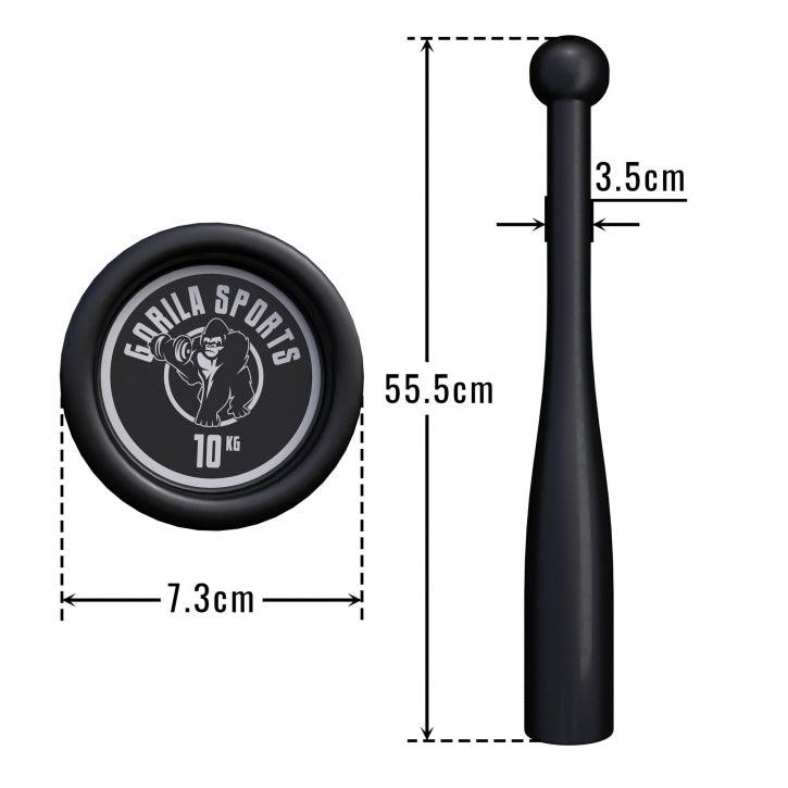 Indian Clubbells 2-20 KG - Gorilla Sports DE