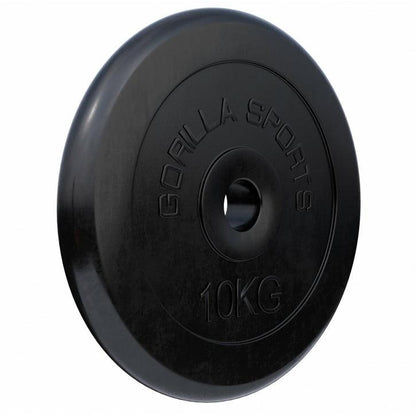 Hantelscheibe Gummi 0,5-25 KG - Gorilla Sports DE