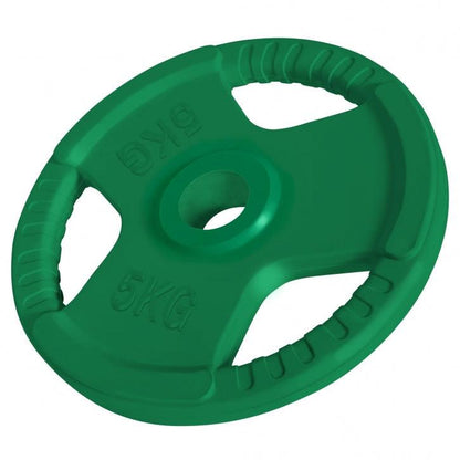 Hantelscheibe 50/51mm Olympia Gummi Gripper 1,25-25 KG - Gorilla Sports DE