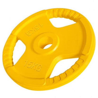 Hantelscheibe 50/51mm Olympia Gummi Gripper 1,25-25 KG - Gorilla Sports DE