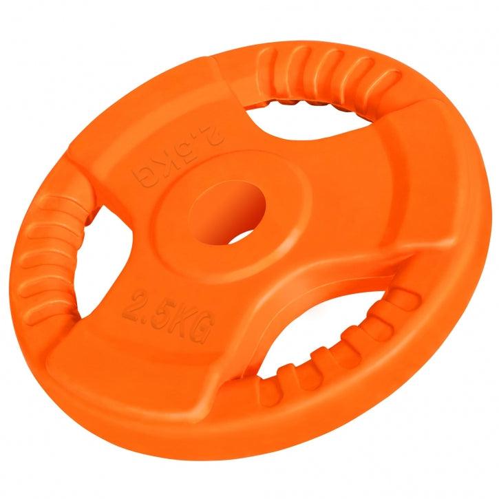 Hantelscheibe 30/31 mm Gummi Gripper 1,25-25 KG - Gorilla Sports DE