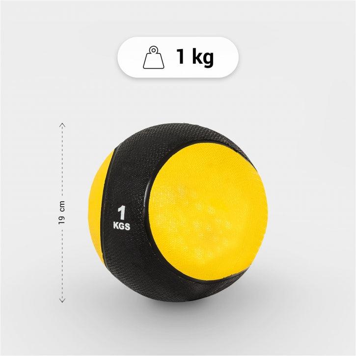 Medizinball aus Gummi 1 - 10 kg - Gorilla Sports DE