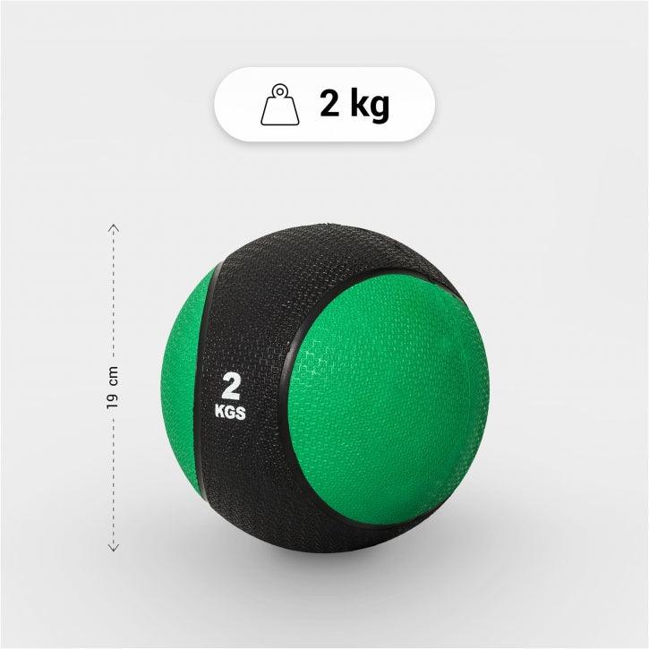 Medizinball aus Gummi 1 - 10 kg - Gorilla Sports DE