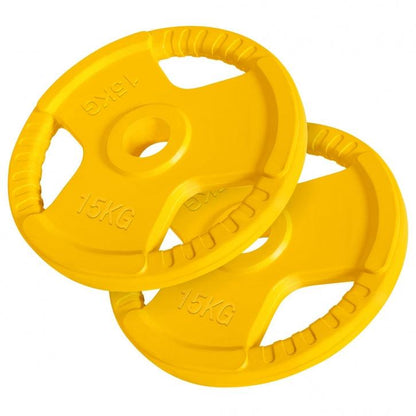 Hantelscheibe 50/51mm Olympia Gummi Gripper 1,25-25 KG - Gorilla Sports DE