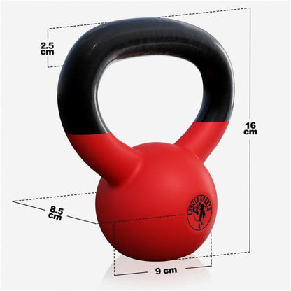 Kettlebell Guss mit Vinylbeschichtung 2 kg - 32 kg - Gorilla Sports DE