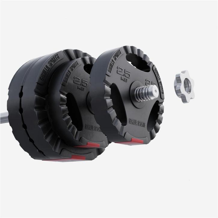 Hantelscheibe Kunststoff Gripper 1,25-15 KG - Gorilla Sports DE