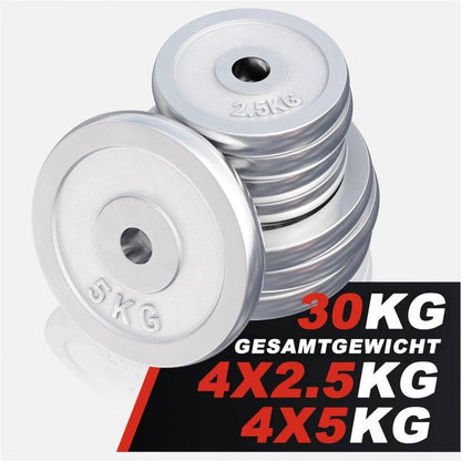 Hantelscheibe Chrom 0,5-30 KG - Gorilla Sports DE