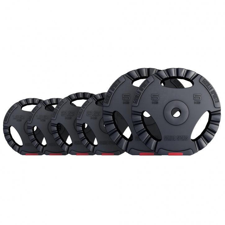 Hantelscheibe Kunststoff Gripper 1,25-15 KG - Gorilla Sports DE