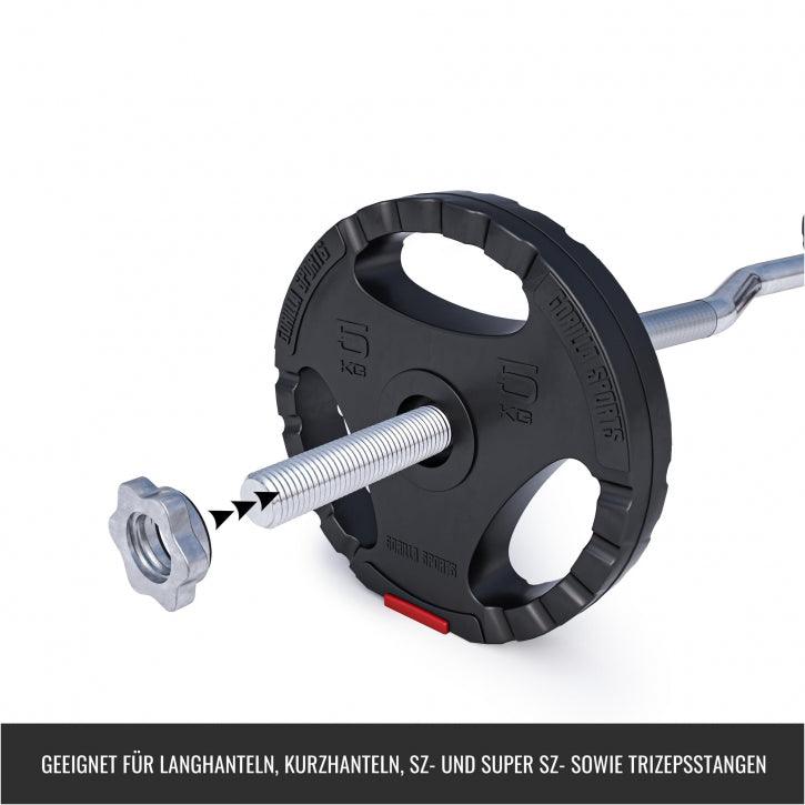 Sternverschlüsse für Hantelstangen 30/31 mm 2-er Set - Gorilla Sports DE