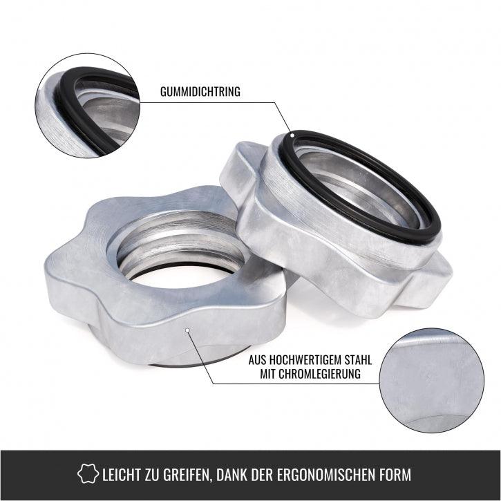 Sternverschlüsse für Hantelstangen 30/31 mm 2-er Set - Gorilla Sports DE