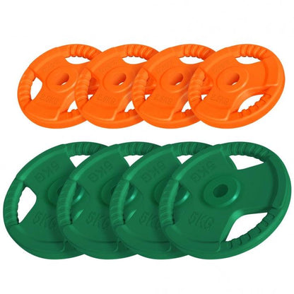 Hantelscheibe 30/31 mm Gummi Gripper 1,25-25 KG - Gorilla Sports DE