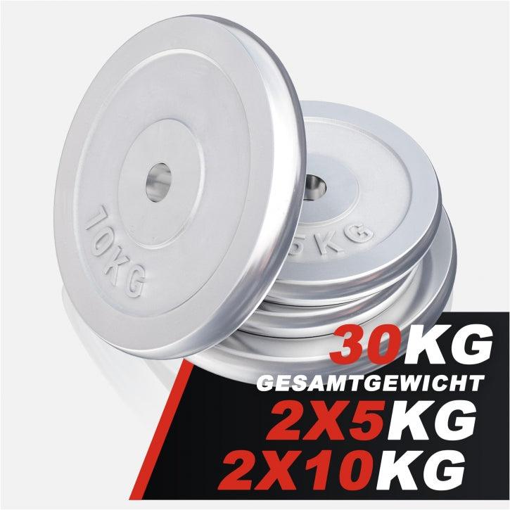 Hantelscheibe Chrom 0,5-30 KG - Gorilla Sports DE