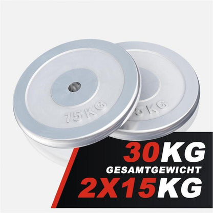 Hantelscheibe Chrom 0,5-30 KG - Gorilla Sports DE