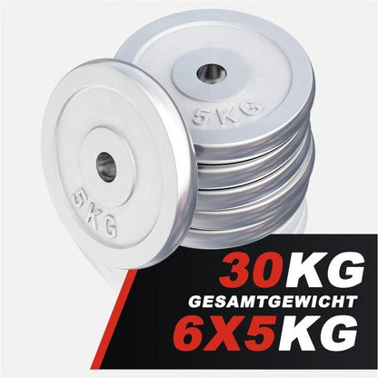 Hantelscheibe Chrom 0,5-30 KG - Gorilla Sports DE