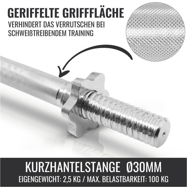 Kurzhantelset Gummi Gripper 20 kg - Gorilla Sports DE