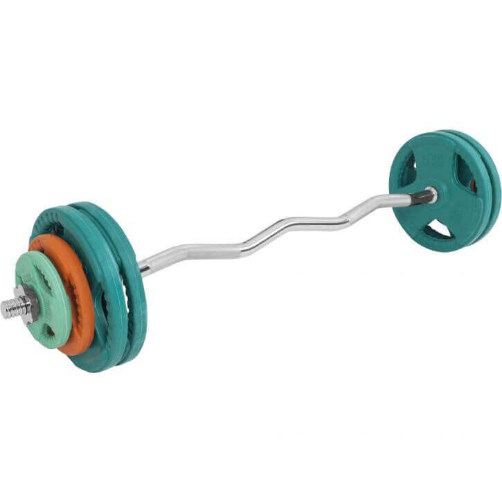 SZ-Curlset Gummi Gripper 35 kg - Gorilla Sports DE