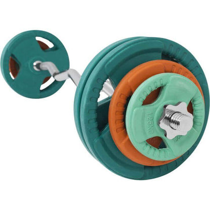 SZ-Curlset Gummi Gripper 35 kg - Gorilla Sports DE