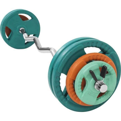 SZ-Curlset Gummi Gripper 35 kg - Gorilla Sports DE