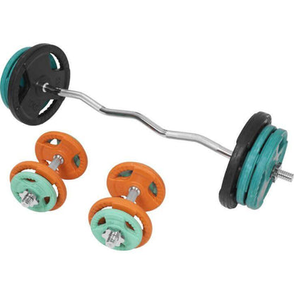 SZ-Curlset Gummi Gripper 70 kg - Gorilla Sports DE