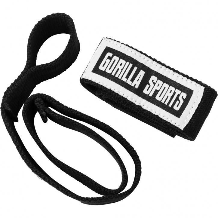 Lifting Straps Schwarz/Weiß - Gorilla Sports DE