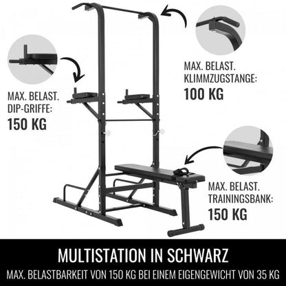 Multistation in Schwarz - Gorilla Sports DE