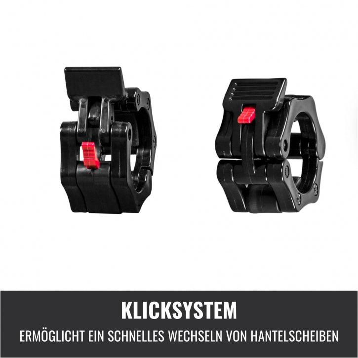 Schnellverschlüsse für Hantelstangen 50/51 mm 2-er Set - Gorilla Sports DE