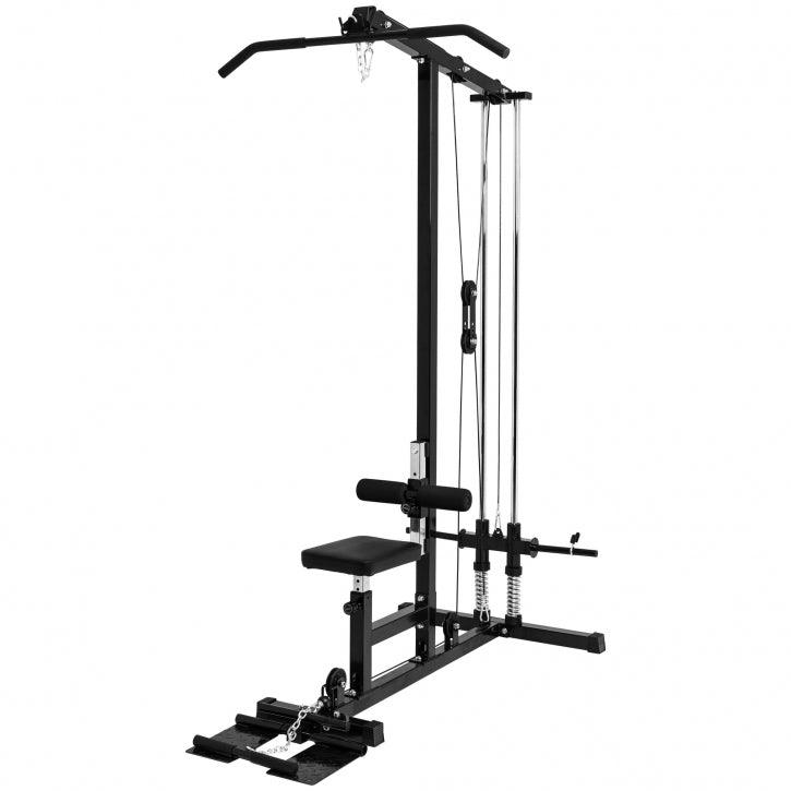 Multi-Lat-Tower in Schwarz - Gorilla Sports DE