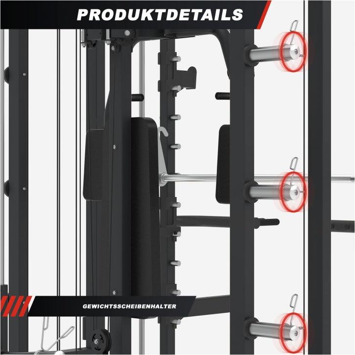 Extended Multifunction Smith Machine schwarz - Gorilla Sports DE