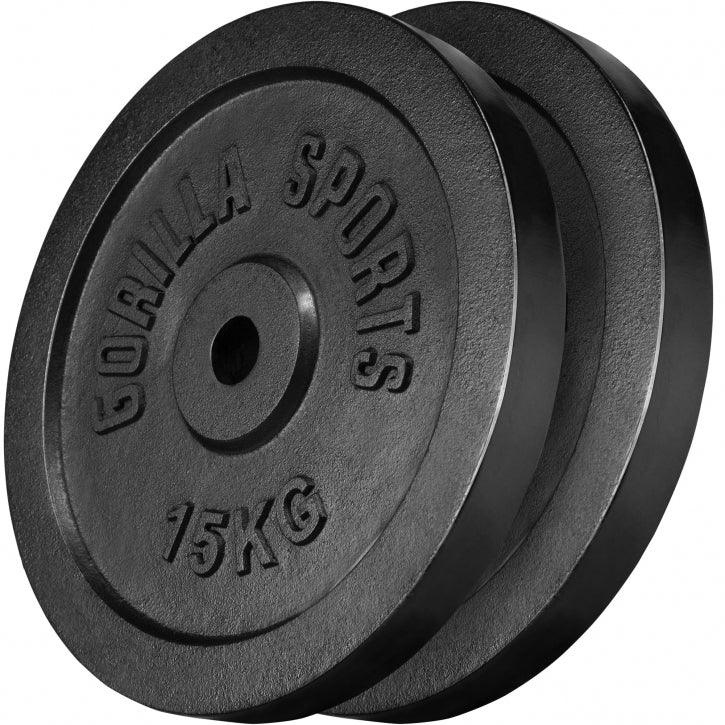 Hantelscheibe Guss 0,5-30 KG - Gorilla Sports DE