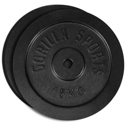 Hantelscheibe Guss 0,5-30 KG - Gorilla Sports DE