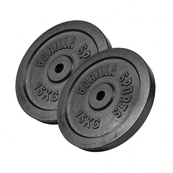 Hantelscheibe Guss 0,5-30 KG - Gorilla Sports DE