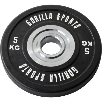 Olympia Bumper Plates Langhantelset Profi 140 kg - Gorilla Sports DE