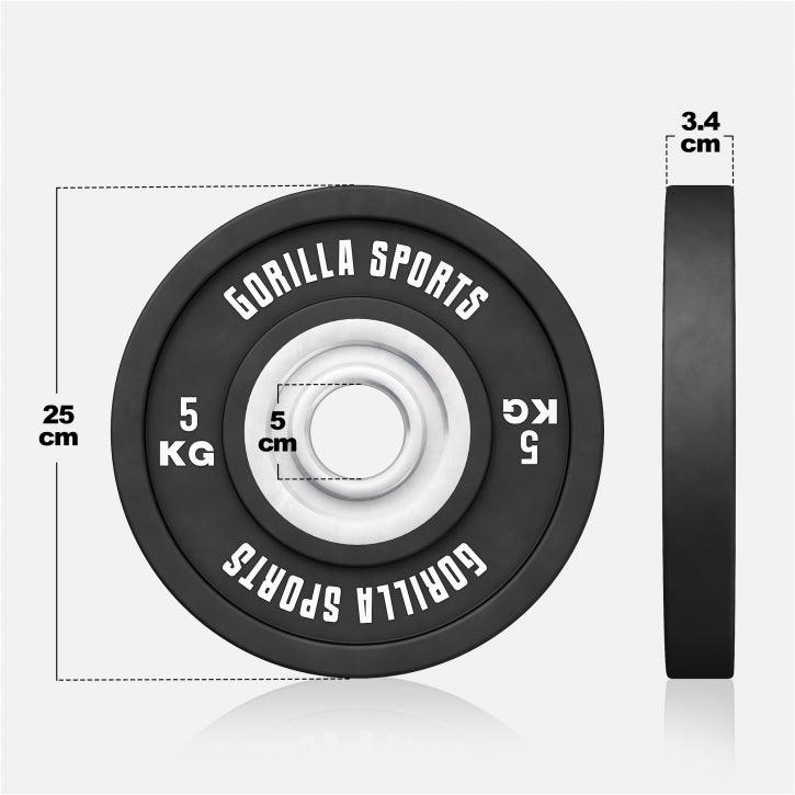 Bumper Plates Profi 5-25 KG - Gorilla Sports DE