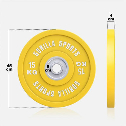 Bumper Plates Profi 5-25 KG - Gorilla Sports DE