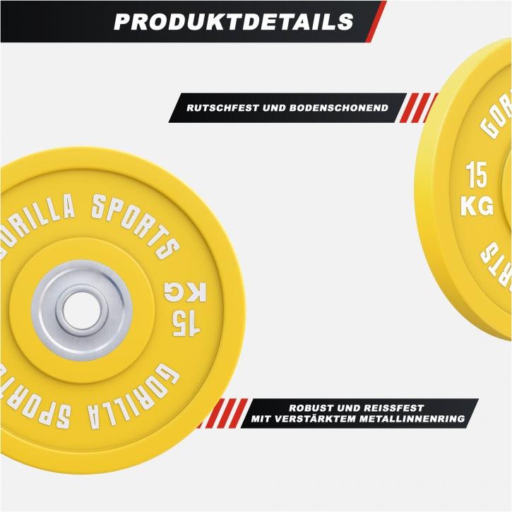 Bumper Plates Profi 5-25 KG - Gorilla Sports DE