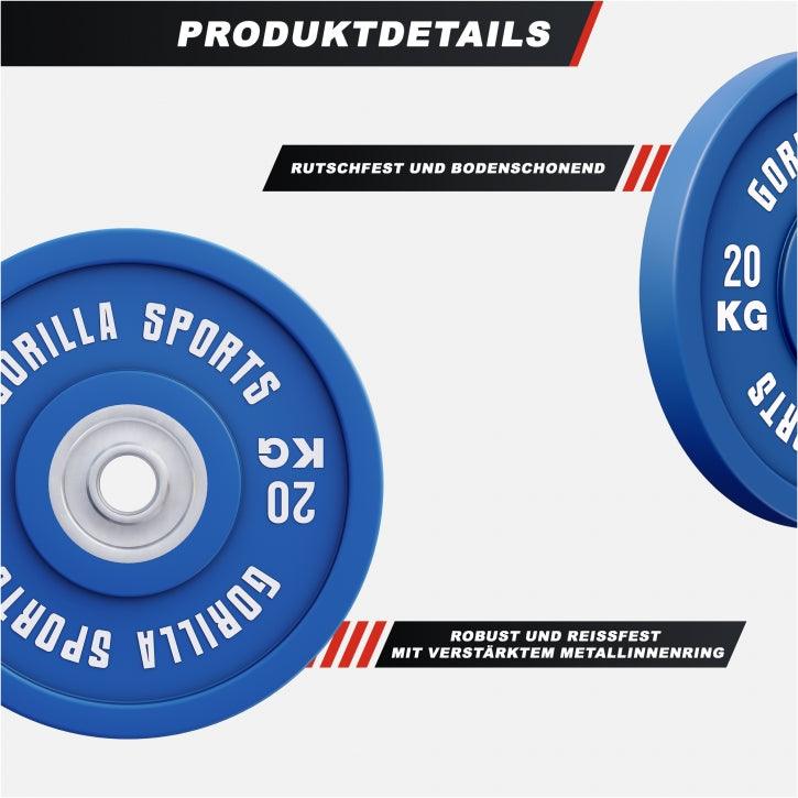 Bumper Plates Profi 5-25 KG - Gorilla Sports DE