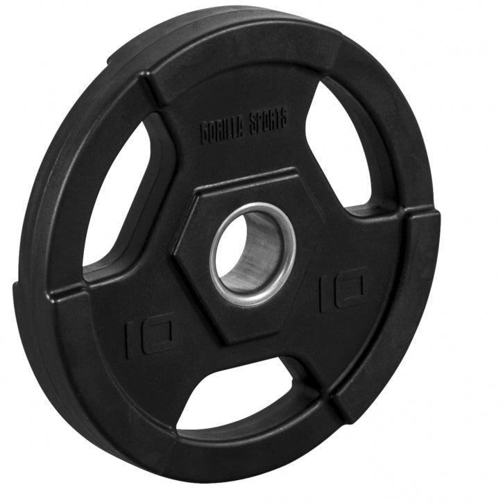 Hantelscheibe Profi 50/51mm Olympia Kunststoff Gripper 1,25-25 KG - Gorilla Sports DE