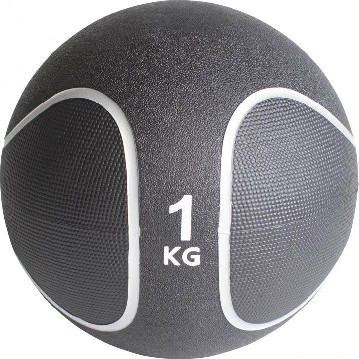 Medizinball Schwarz/Silber 1-10 KG - Gorilla Sports DE