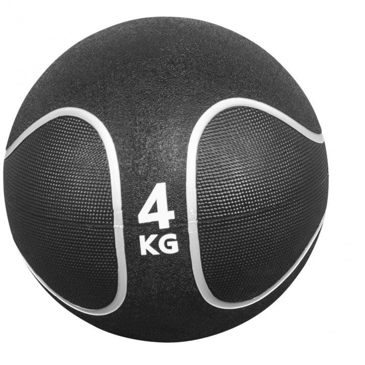 Medizinball Schwarz/Silber 1-10 KG - Gorilla Sports DE