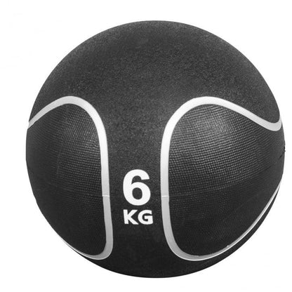 Medizinball Schwarz/Silber 1-10 KG - Gorilla Sports DE