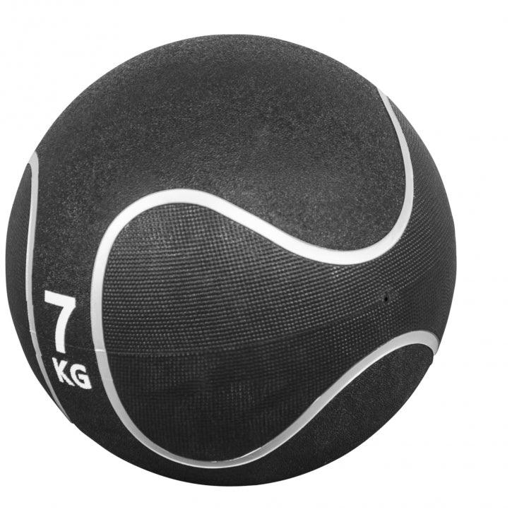 Medizinball Schwarz/Silber 1-10 KG - Gorilla Sports DE