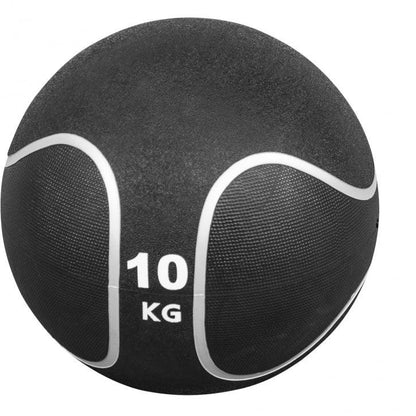 Medizinball Schwarz/Silber 1-10 KG - Gorilla Sports DE