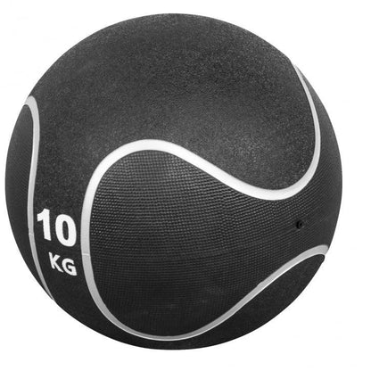 Medizinball Schwarz/Silber 1-10 KG - Gorilla Sports DE