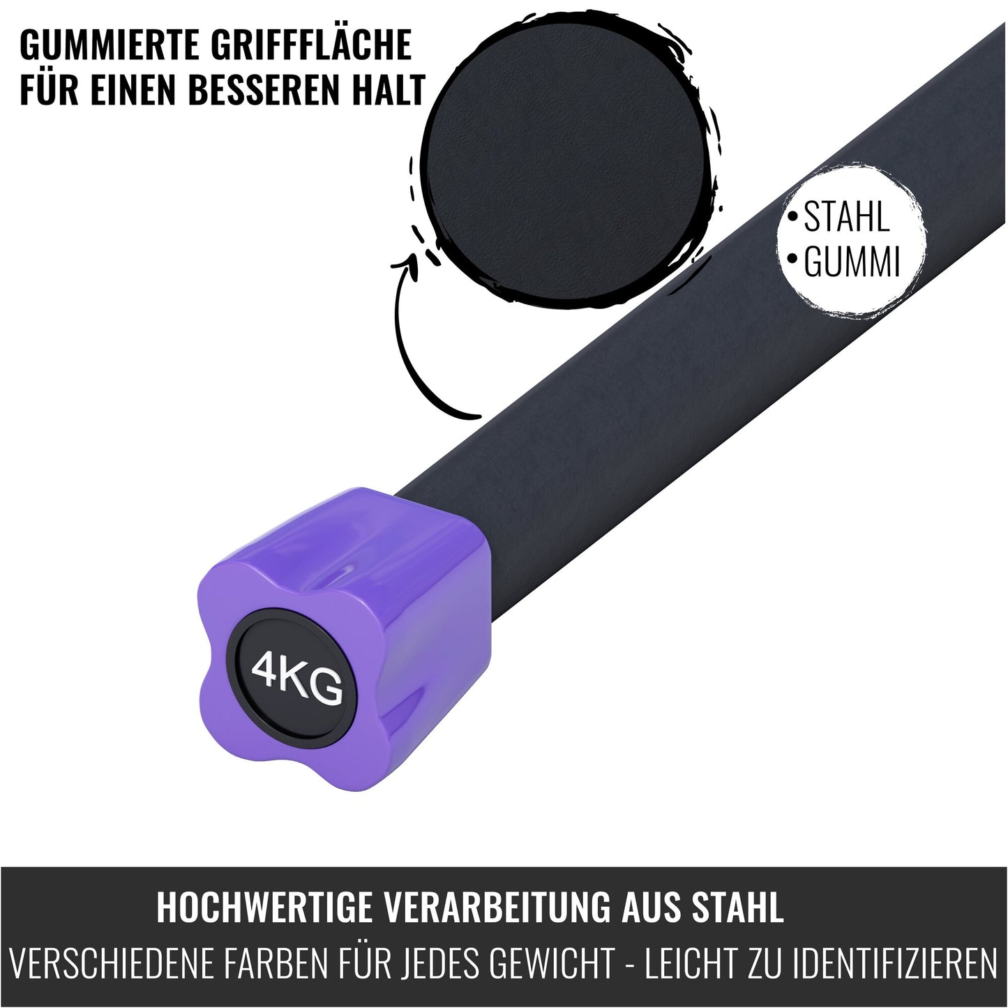 Gewichtsstange Aerobic 1 - 10 kg