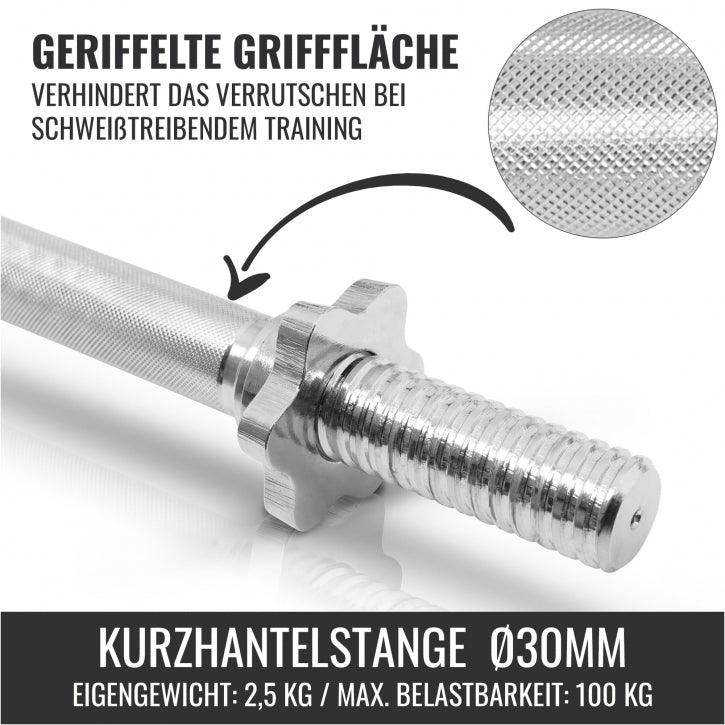 Hantelset Gusseisen 22 kg Verstellbar 2 in 1 - Gorilla Sports DE