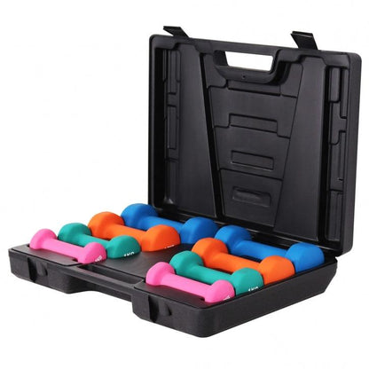 Gymnastikhanteln Set 10 kg mit Koffer - Gorilla Sports DE