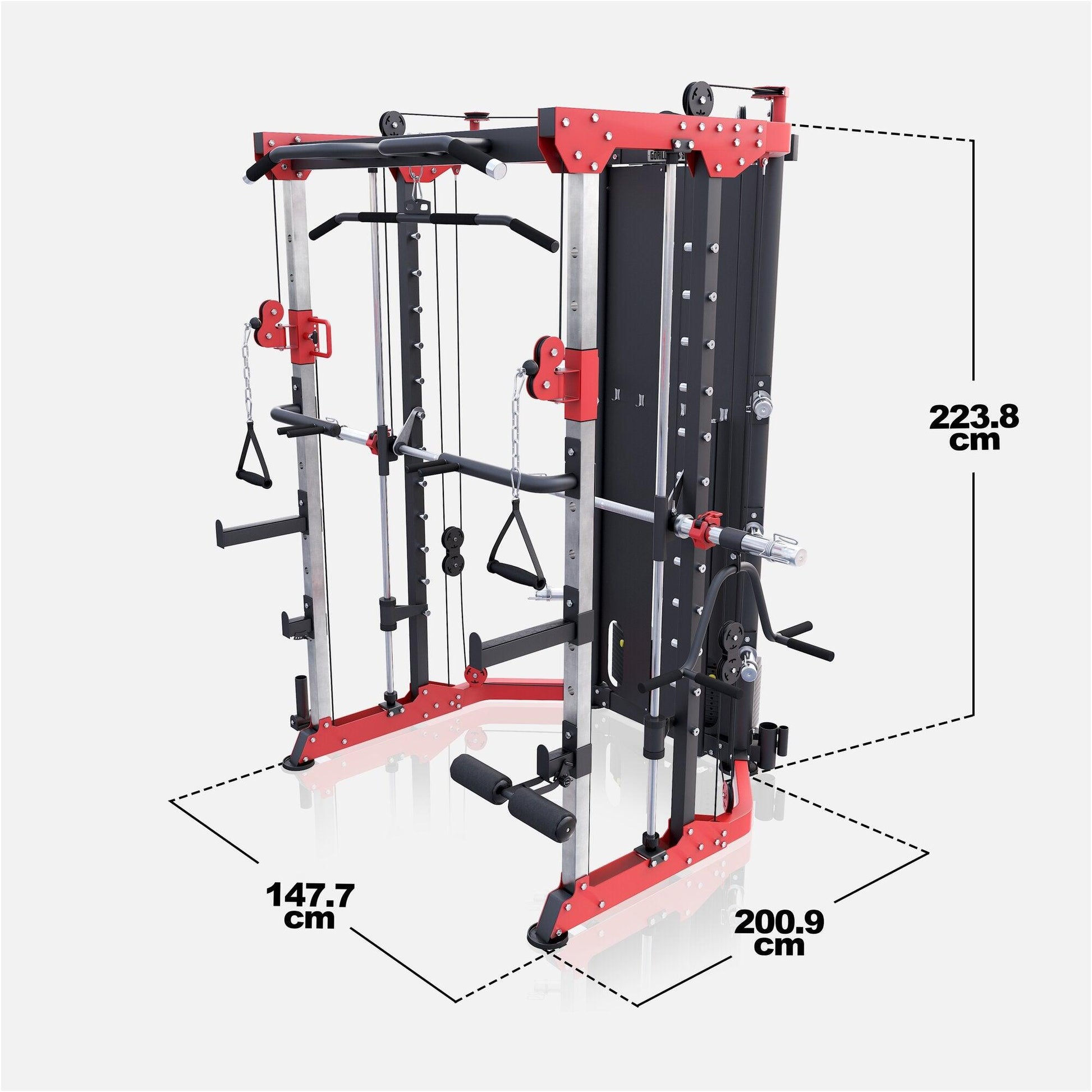 Multistation Power Rack mit Gewichten - Gorilla Sports DE