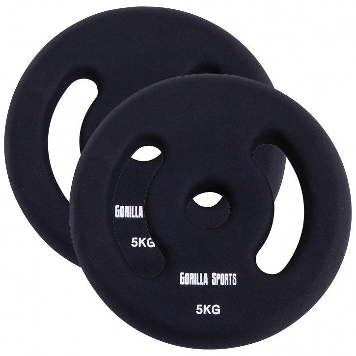 Hantelscheiben Set Neopren 1 - 5 KG - Gorilla Sports DE