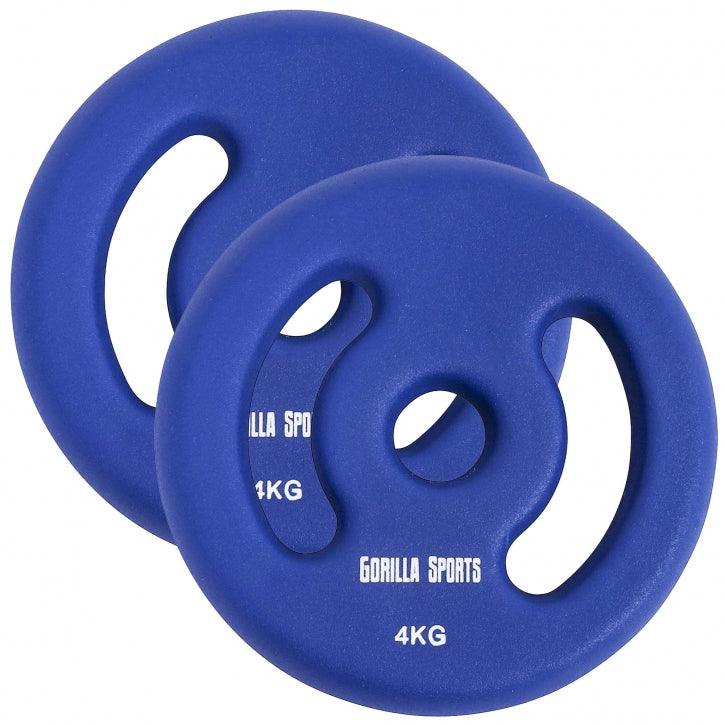 Hantelscheiben Set Neopren 1 - 5 KG - Gorilla Sports DE