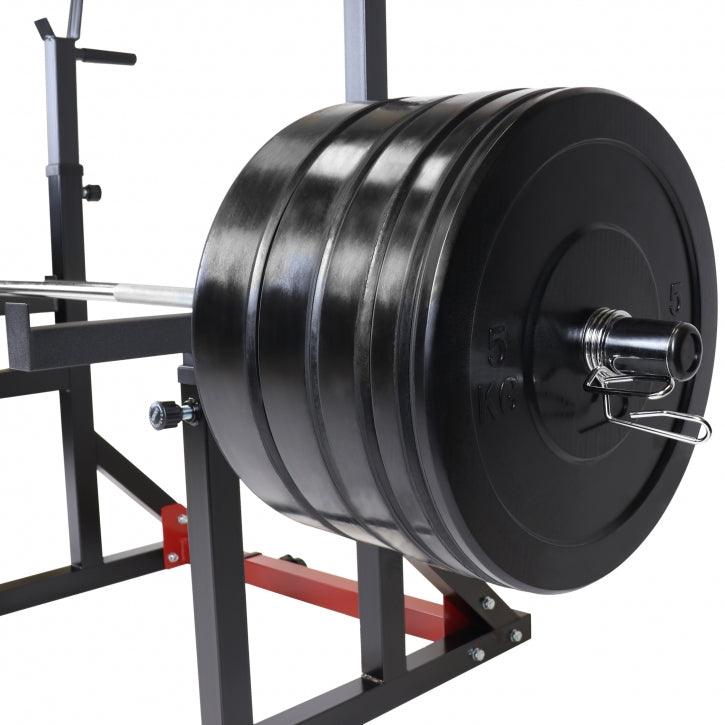 Squat Rack inkl. Olympia Bumper Plate Langhantelset 170 kg - Gorilla Sports DE